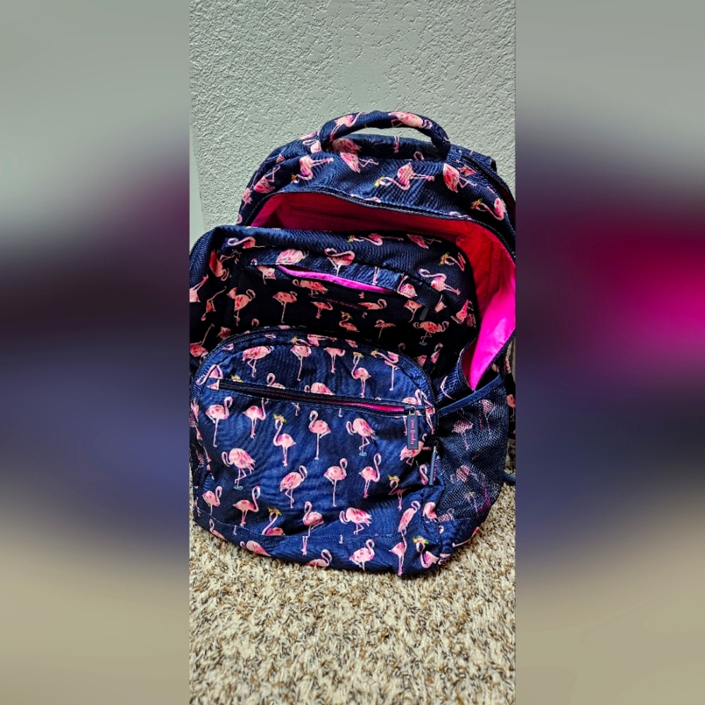 Vera Bradley RETIRED Flamingo pattern backpack
